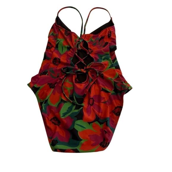 Sanctuary Savage Gardener Shirted Swimsuit Sz M Beach, Vacation, Pool - Picture 4 of 12